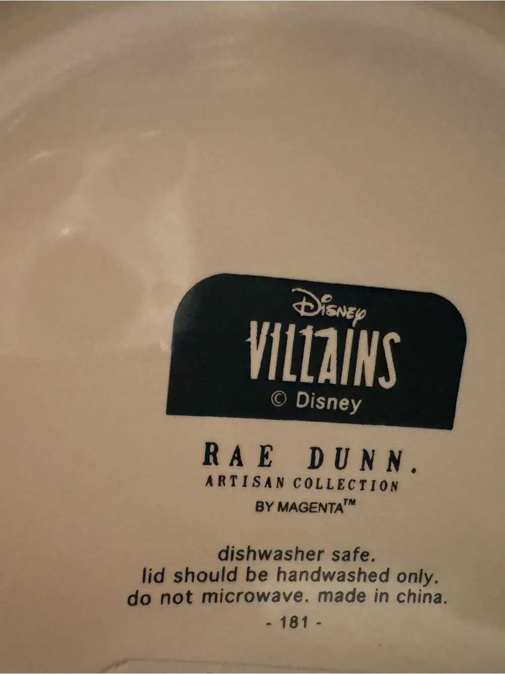Rae Dunn Disney Villains Ursula Unfortunate Souls Double Sided Ceramic Canister